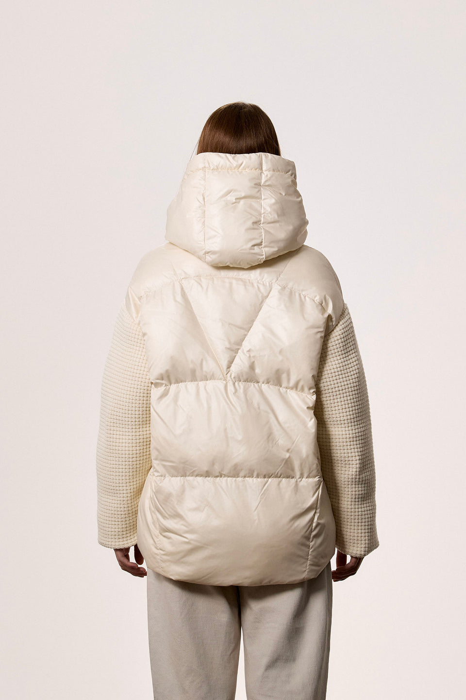 Short Duffle Coat Off White