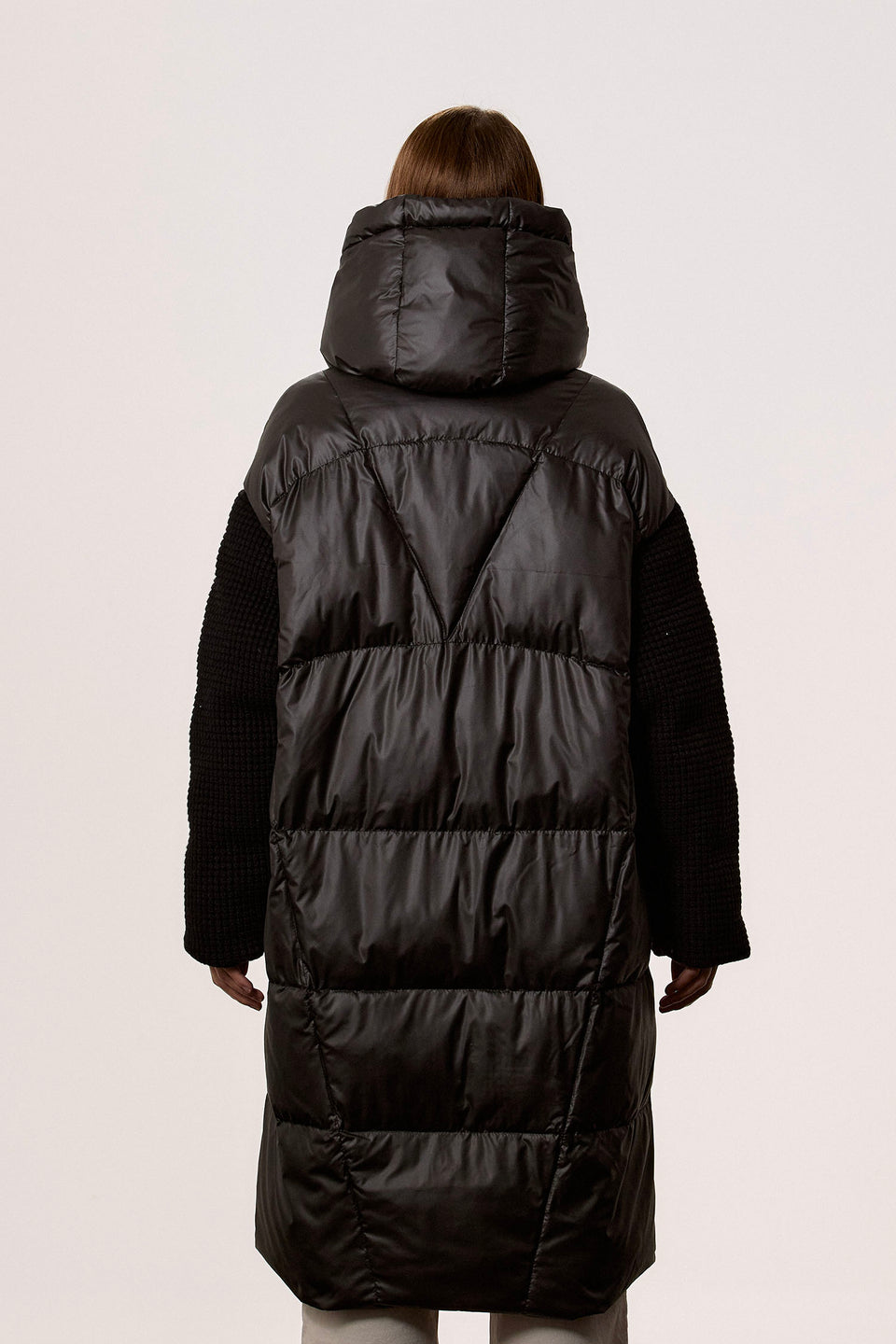 Long Duffle Coat Black