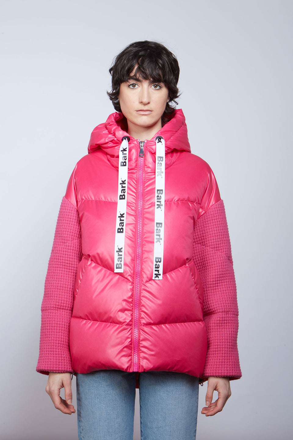 Short Duffle Coat Fuxia