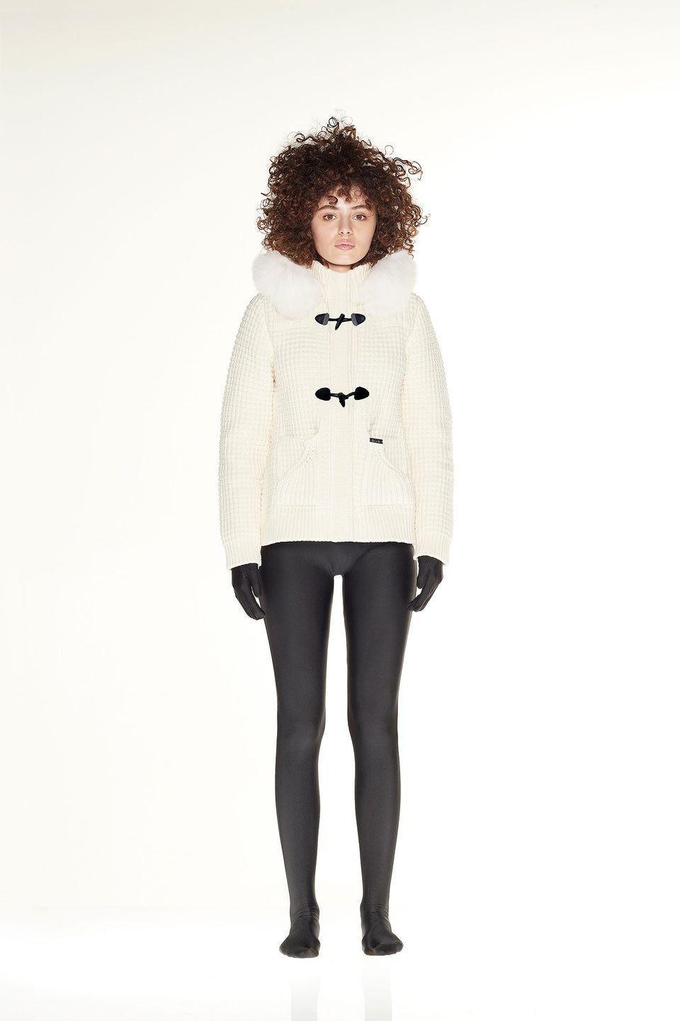 Short Duffle Coat Off White