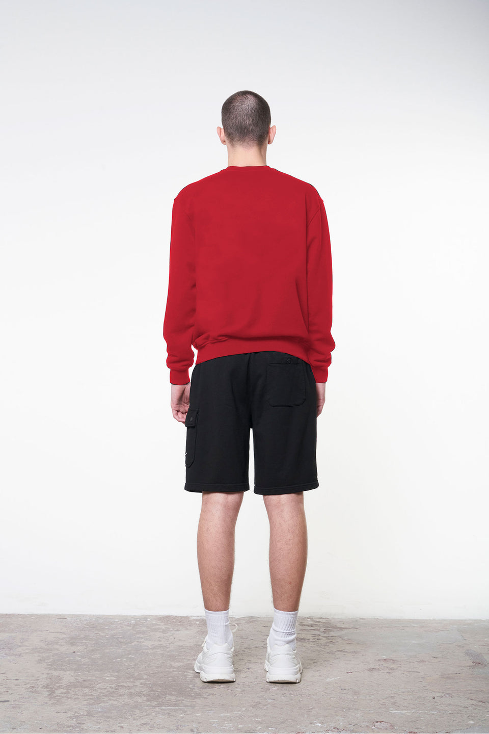 Felpa Girocollo Rosso